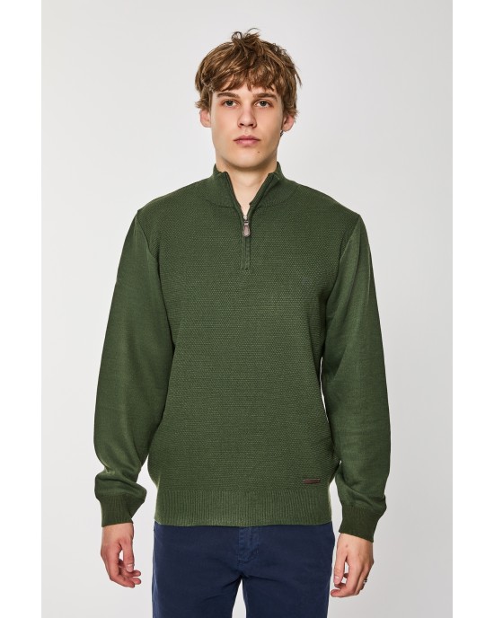 Μπλούζα πλεκτή Lexton πράσινο ΠΛΕΚΤΕΣ