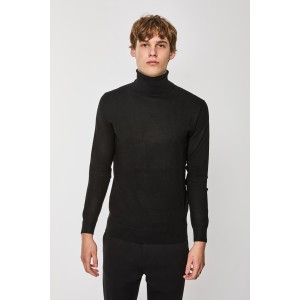 Μπλούζα πλεκτή Over/D μαύρη