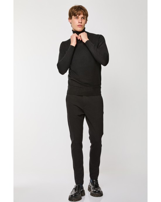 Μπλούζα πλεκτή Over/D μαύρη ΠΛΕΚΤΕΣ