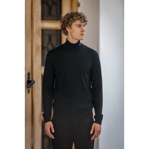 Μπλούζα Hugo πλεκτή μαύρη