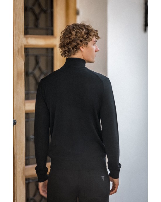 Μπλούζα Hugo πλεκτή μαύρη ΠΛΕΚΤΕΣ