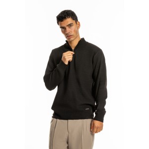 Μπλούζα πλεκτή Lexton μαύρη