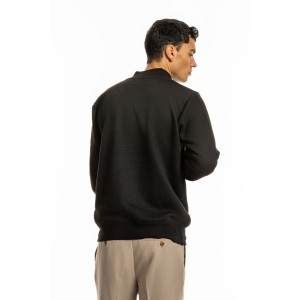 Μπλούζα πλεκτή Lexton μαύρη