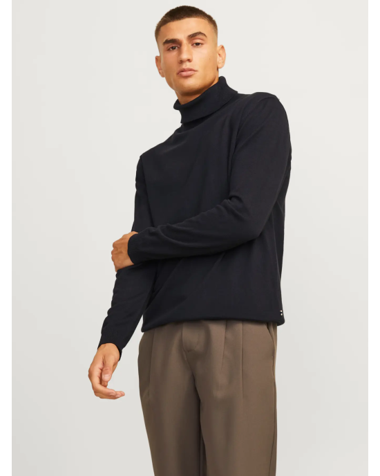 Μπλούζα Jack n Jones μαύρο ΠΛΕΚΤΕΣ