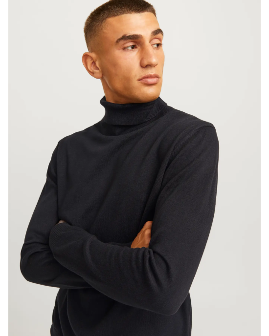 Μπλούζα Jack n Jones μαύρο ΠΛΕΚΤΕΣ