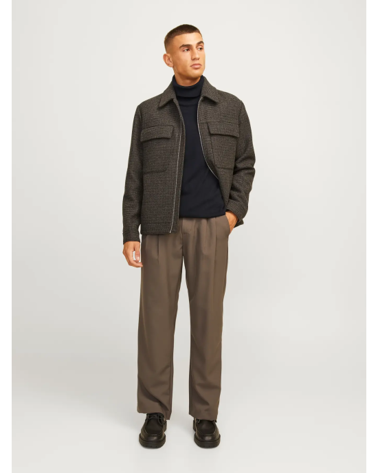 Μπλούζα Jack n Jones μαύρο ΠΛΕΚΤΕΣ