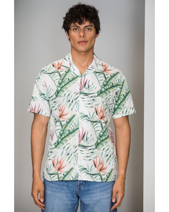 Πουκάμισο Jack n Jones Ασπρο Πουκάμισο Jack n Jones Ασπρο