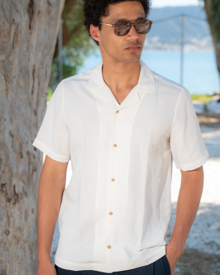 Πουκάμισο 19V69 Italia Versace Abbigliamento άσπρο