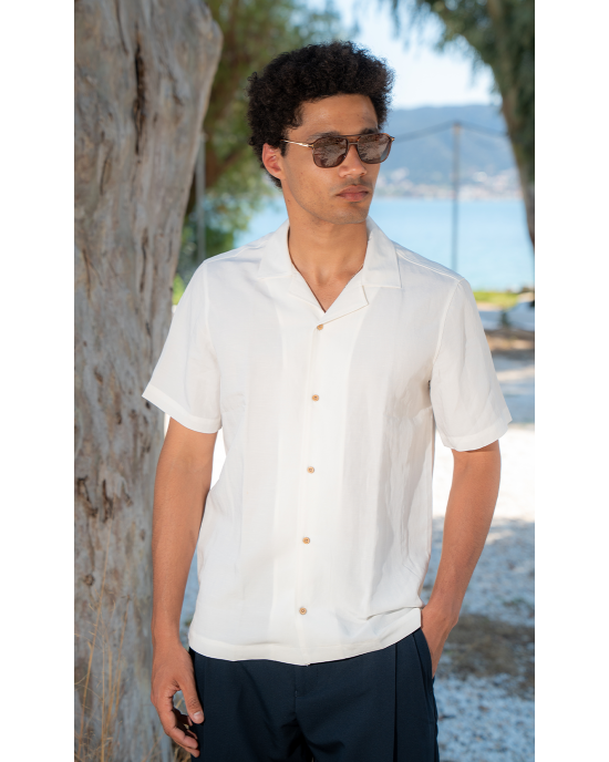 Πουκάμισο 19V69 Italia Versace Abbigliamento άσπρο SLIM FIT