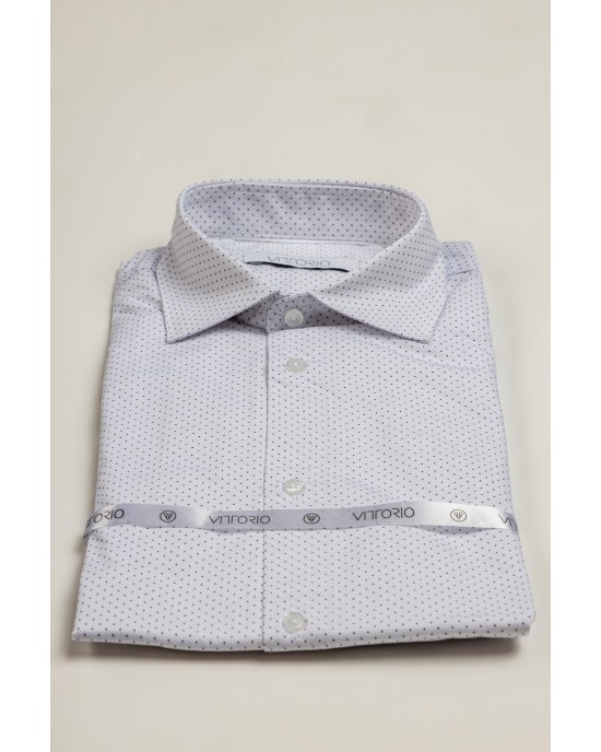 Πουκάμισο Vittorio άσπρο SLIM FIT