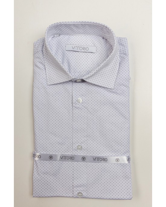 Πουκάμισο Vittorio άσπρο SLIM FIT
