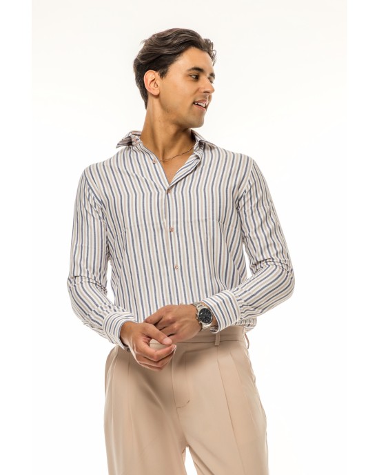 Πουκάμισο Vittorio άσπρο SLIM FIT