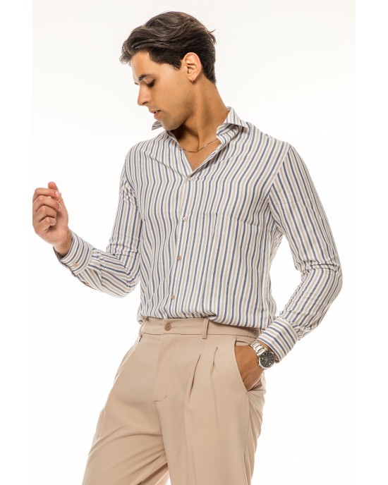 Πουκάμισο Vittorio άσπρο SLIM FIT