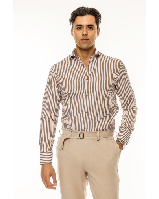 Πουκάμισο Vittorio άσπρο SLIM FIT