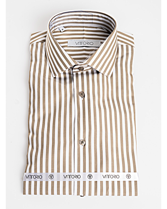 Πουκάμισο Vittorio άσπρο SLIM FIT