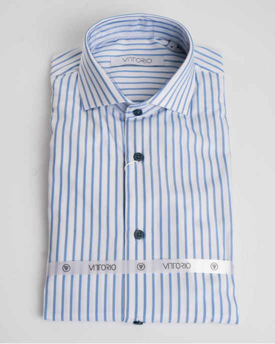 Πουκάμισο Vittorio άσπρο SLIM FIT