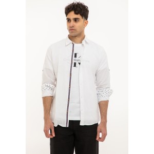 Πουκάμισο Jack n Jones άσπρο Πουκάμισο Jack n Jones άσπρο