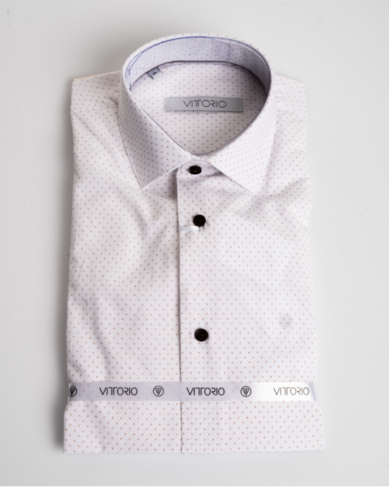 Πουκάμισο Vittorio άσπρο SLIM FIT