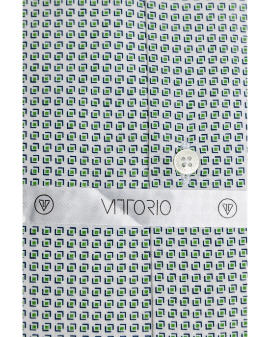 Πουκάμισο Vittorio άσπρο SLIM FIT
