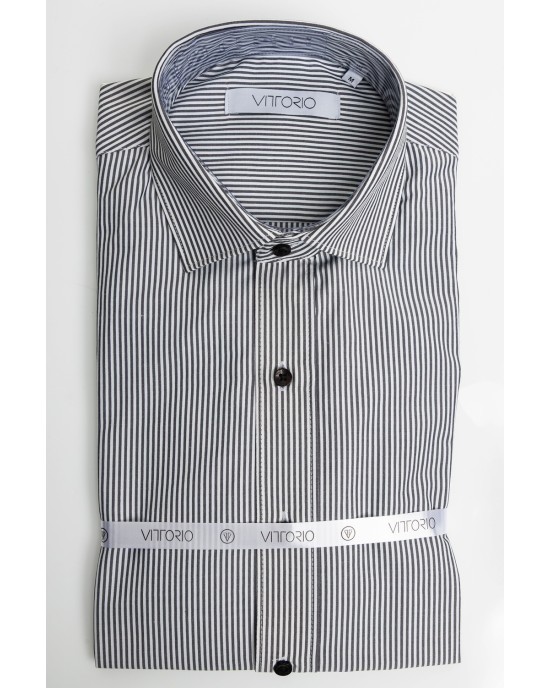 Πουκάμισο Vittorio άσπρο SLIM FIT