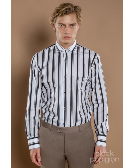 Πουκάμισο Vittorio άσπρο SLIM FIT