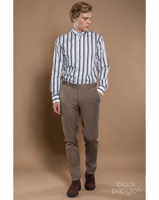 Πουκάμισο Vittorio άσπρο SLIM FIT