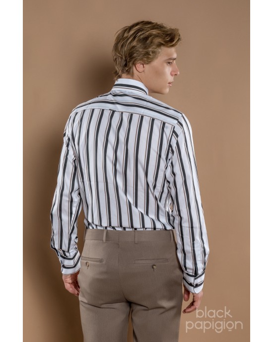 Πουκάμισο Vittorio άσπρο SLIM FIT