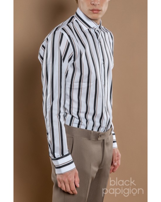 Πουκάμισο Vittorio άσπρο SLIM FIT