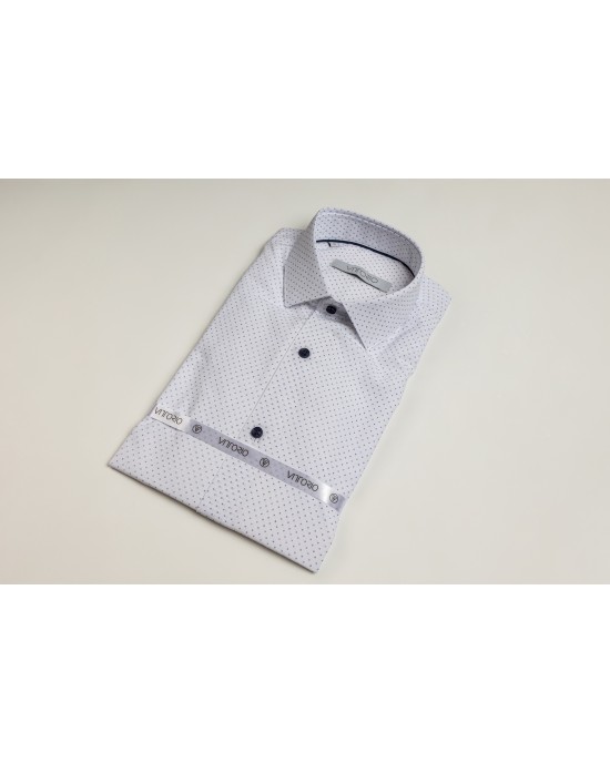 Πουκάμισο Vittorio άσπρο SLIM FIT