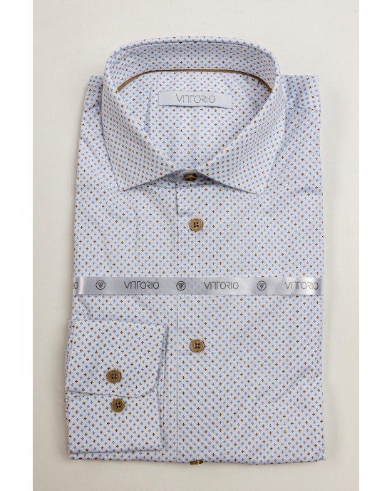 Πουκάμισο Vittorio άσπρο SLIM FIT