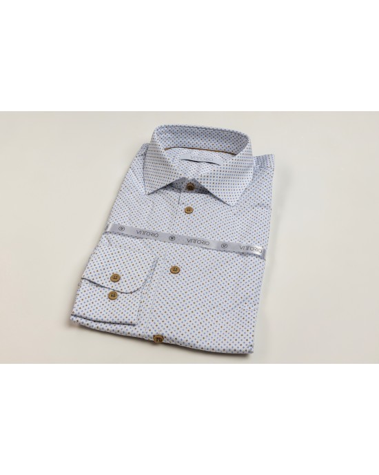Πουκάμισο Vittorio άσπρο SLIM FIT