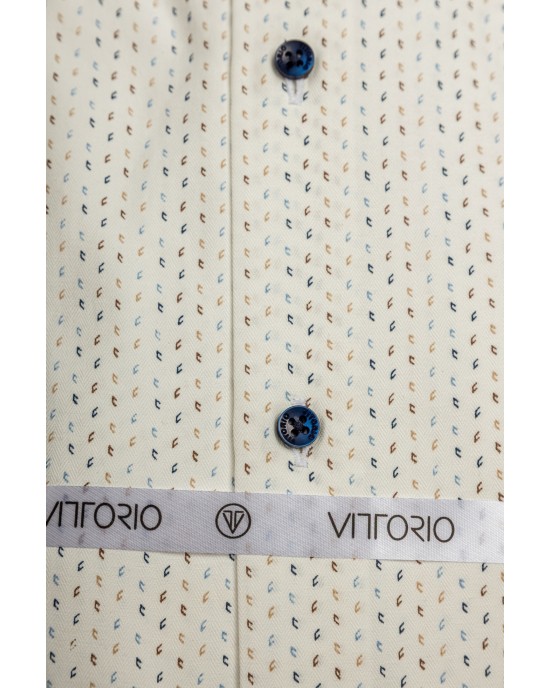 Πουκάμισο Vittorio άσπρο SLIM FIT