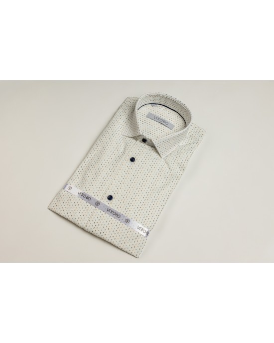 Πουκάμισο Vittorio άσπρο SLIM FIT