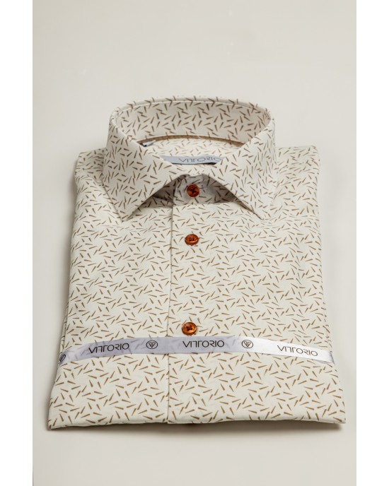 Πουκάμισο Vittorio άσπρο SLIM FIT
