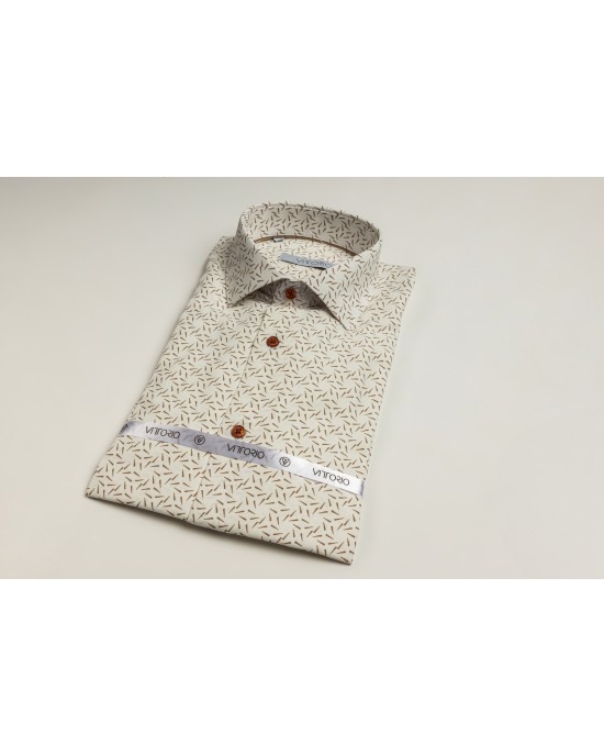 Πουκάμισο Vittorio άσπρο SLIM FIT