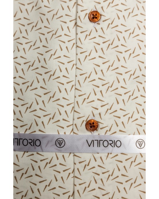 Πουκάμισο Vittorio άσπρο SLIM FIT