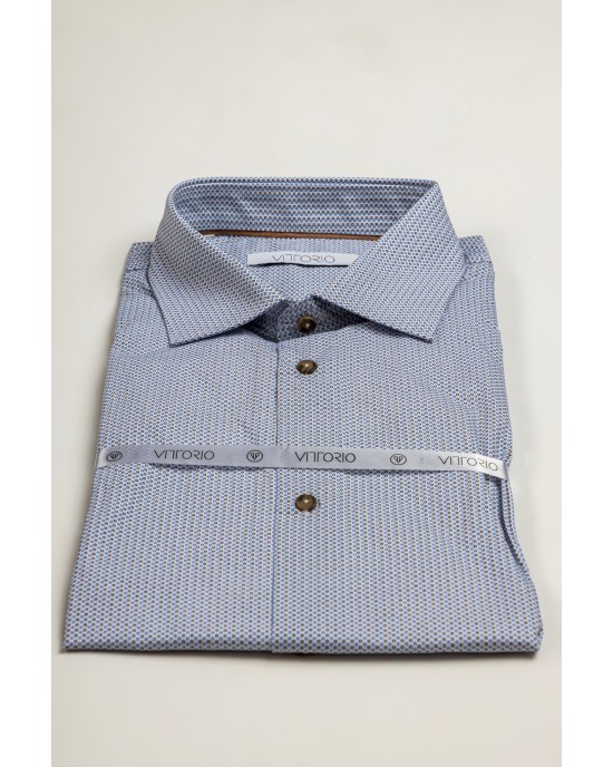 Πουκάμισο Vittorio άσπρο SLIM FIT