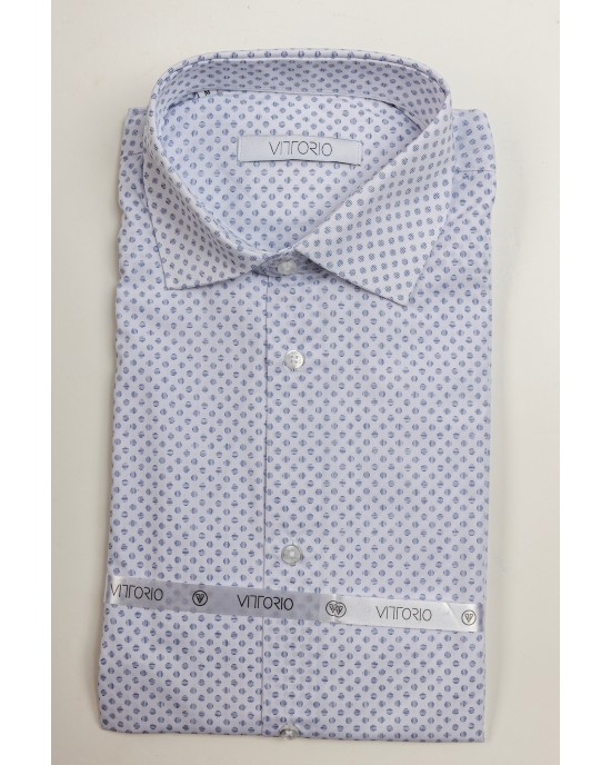 Πουκάμισο Vittorio άσπρο SLIM FIT