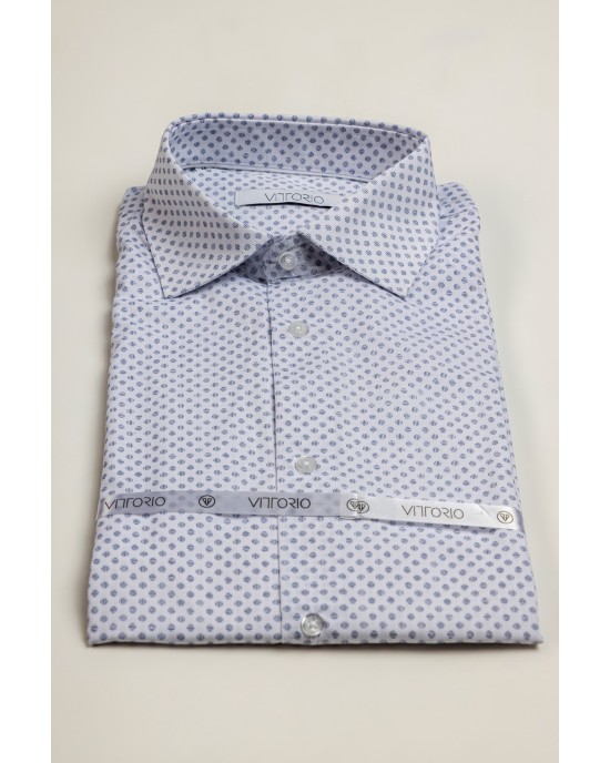 Πουκάμισο Vittorio άσπρο SLIM FIT