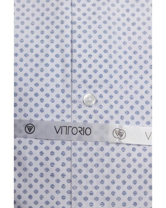 Πουκάμισο Vittorio άσπρο SLIM FIT
