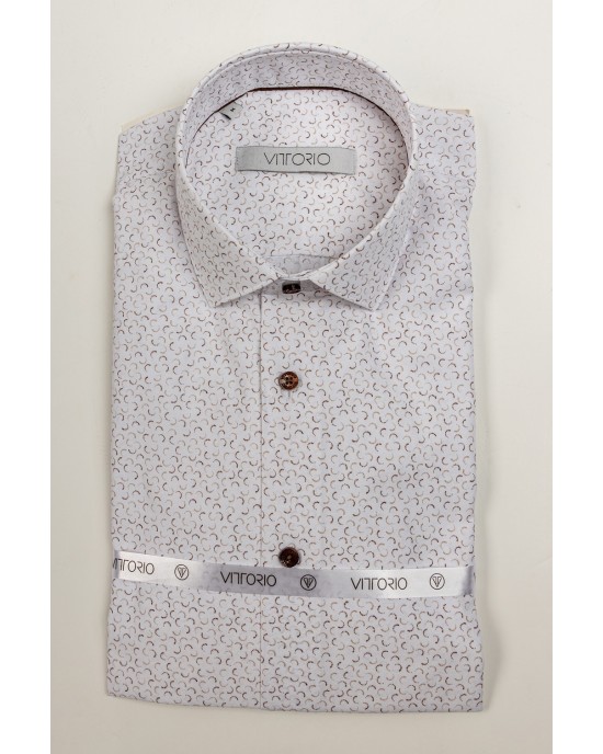 Πουκάμισο Vittorio άσπρο SLIM FIT