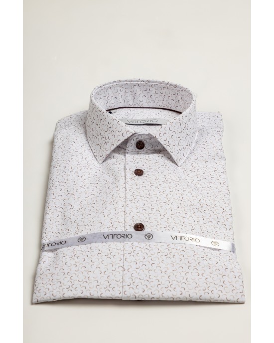 Πουκάμισο Vittorio άσπρο SLIM FIT