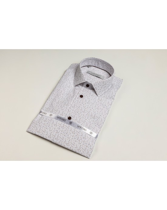 Πουκάμισο Vittorio άσπρο SLIM FIT