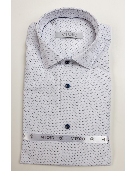 Πουκάμισο Vittorio άσπρο SLIM FIT