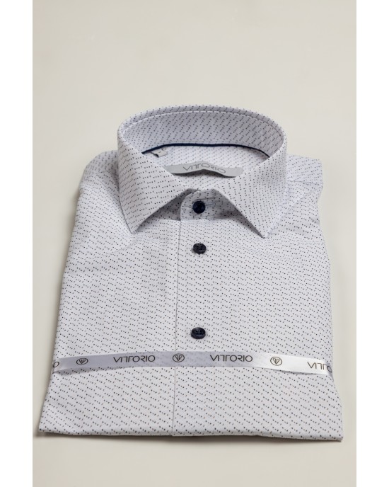 Πουκάμισο Vittorio άσπρο SLIM FIT