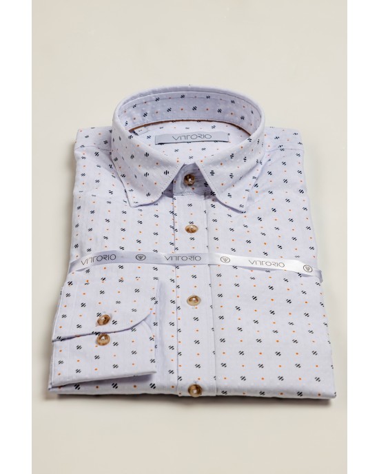 Πουκάμισο Vittorio άσπρο SLIM FIT