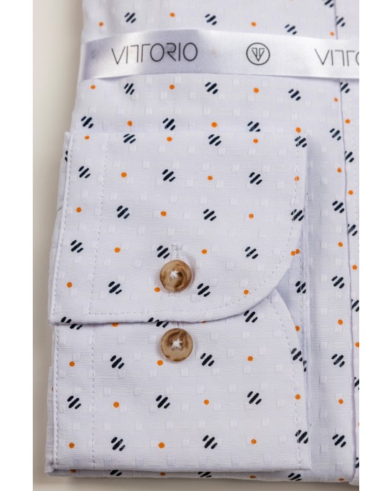 Πουκάμισο Vittorio άσπρο SLIM FIT