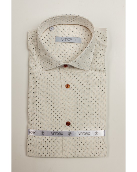 Πουκάμισο Vittorio άσπρο SLIM FIT