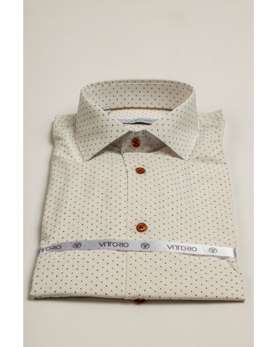 Πουκάμισο Vittorio άσπρο SLIM FIT