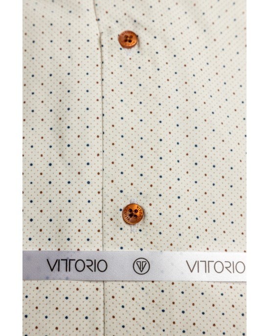 Πουκάμισο Vittorio άσπρο SLIM FIT
